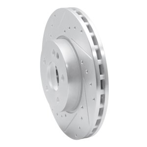 Mercedes-Benz Viano Brake Rotor (1) - Front Left - R1 Concepts - Drilled & Slotted - Silver - `16-`23